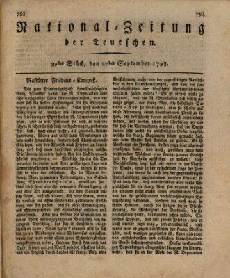 National-Zeitung der Deutschen Donnerstag 27. September 1798