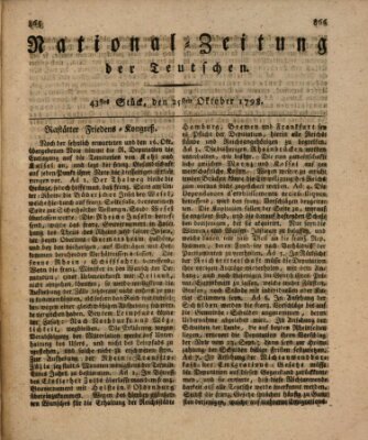 National-Zeitung der Deutschen Donnerstag 25. Oktober 1798