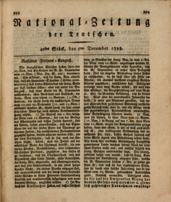 National-Zeitung der Deutschen Donnerstag 6. Dezember 1798