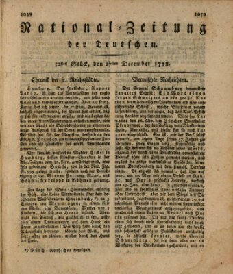 National-Zeitung der Deutschen Donnerstag 27. Dezember 1798