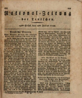 National-Zeitung der Deutschen Donnerstag 18. Juli 1799