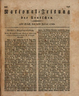 National-Zeitung der Deutschen Donnerstag 25. Juli 1799