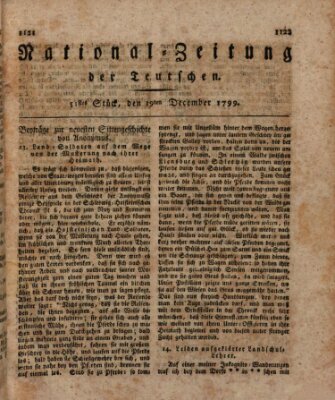 National-Zeitung der Deutschen Donnerstag 19. Dezember 1799