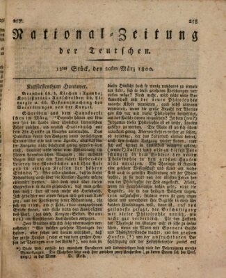 National-Zeitung der Deutschen Donnerstag 20. März 1800