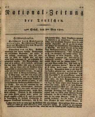 National-Zeitung der Deutschen Donnerstag 8. Mai 1800