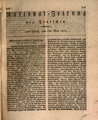 National-Zeitung der Deutschen Donnerstag 15. Mai 1800