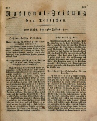 National-Zeitung der Deutschen Donnerstag 24. Juli 1800