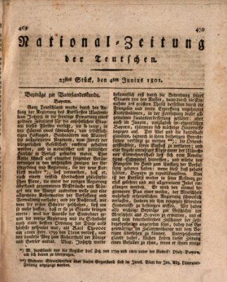 National-Zeitung der Deutschen Donnerstag 4. Juni 1801