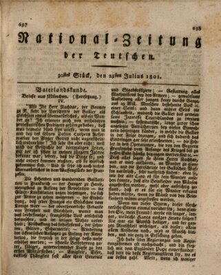 National-Zeitung der Deutschen Donnerstag 23. Juli 1801