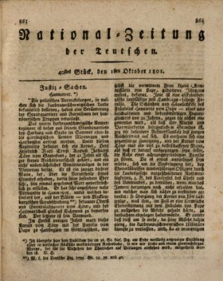 National-Zeitung der Deutschen Donnerstag 1. Oktober 1801