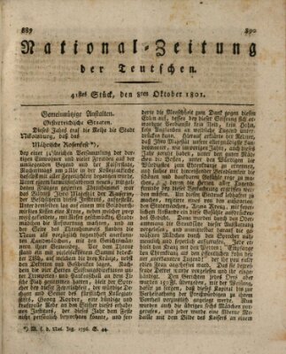 National-Zeitung der Deutschen Donnerstag 8. Oktober 1801