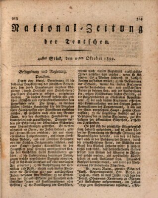 National-Zeitung der Deutschen Donnerstag 15. Oktober 1801