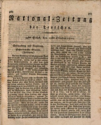 National-Zeitung der Deutschen Donnerstag 29. Oktober 1801