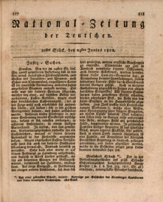 National-Zeitung der Deutschen Donnerstag 24. Juni 1802