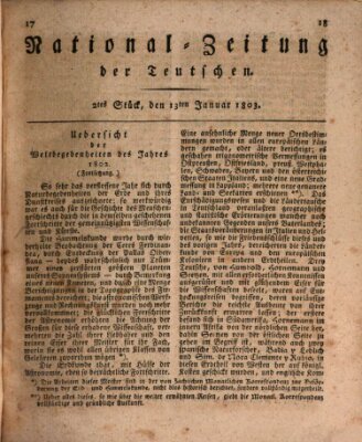 National-Zeitung der Deutschen Donnerstag 13. Januar 1803