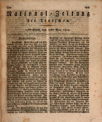 National-Zeitung der Deutschen Donnerstag 26. Mai 1803