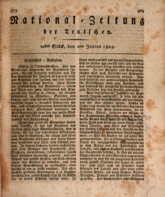 National-Zeitung der Deutschen Donnerstag 2. Juni 1803