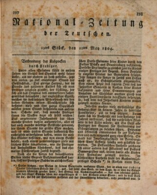 National-Zeitung der Deutschen Donnerstag 10. Mai 1804