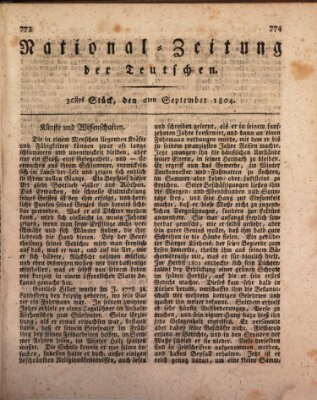 National-Zeitung der Deutschen Donnerstag 6. September 1804