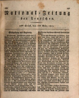 National-Zeitung der Deutschen Donnerstag 7. März 1805