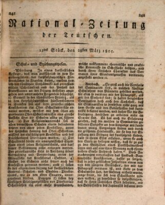 National-Zeitung der Deutschen Donnerstag 28. März 1805