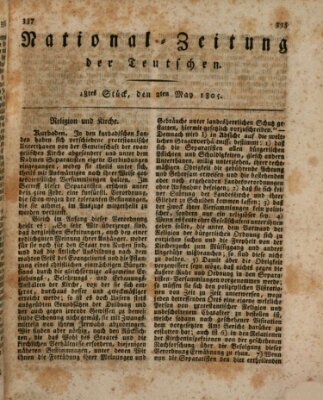 National-Zeitung der Deutschen Donnerstag 2. Mai 1805