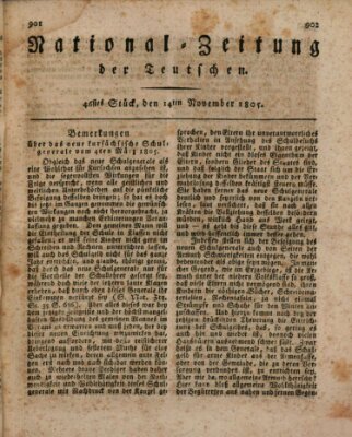 National-Zeitung der Deutschen Donnerstag 14. November 1805