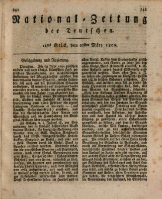 National-Zeitung der Deutschen Donnerstag 20. März 1806