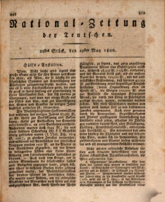 National-Zeitung der Deutschen Donnerstag 29. Mai 1806