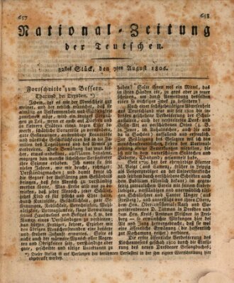 National-Zeitung der Deutschen Donnerstag 7. August 1806