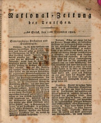 National-Zeitung der Deutschen Donnerstag 11. Dezember 1806