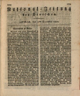 National-Zeitung der Deutschen Donnerstag 17. Dezember 1807