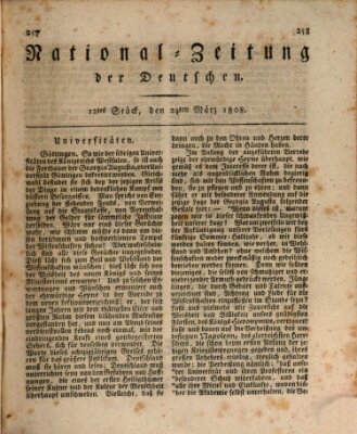 National-Zeitung der Deutschen Donnerstag 24. März 1808