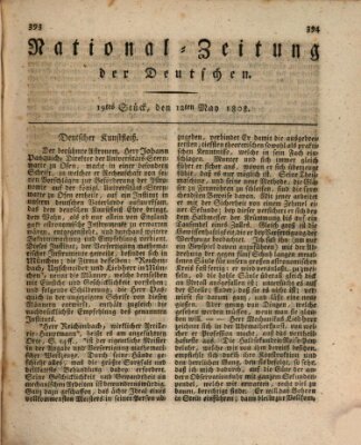 National-Zeitung der Deutschen Donnerstag 12. Mai 1808