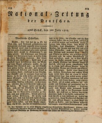 National-Zeitung der Deutschen Donnerstag 7. Juli 1808