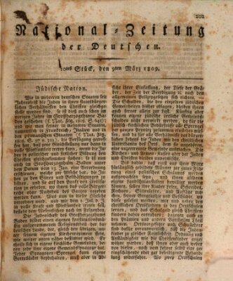 National-Zeitung der Deutschen Donnerstag 9. März 1809