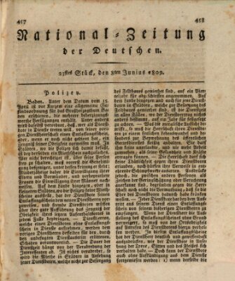 National-Zeitung der Deutschen Donnerstag 8. Juni 1809