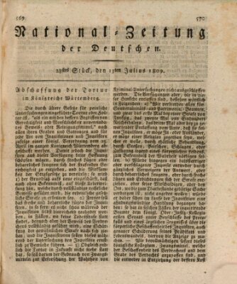 National-Zeitung der Deutschen Donnerstag 13. Juli 1809