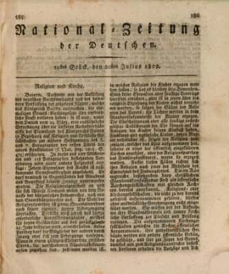 National-Zeitung der Deutschen Donnerstag 20. Juli 1809