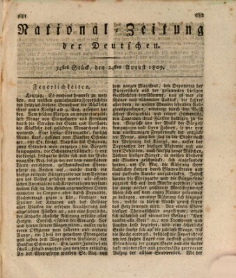 National-Zeitung der Deutschen Donnerstag 24. August 1809