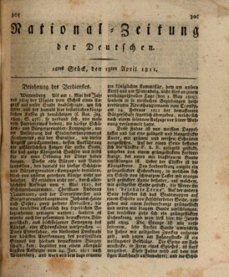 National-Zeitung der Deutschen Donnerstag 18. April 1811