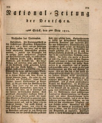 National-Zeitung der Deutschen Donnerstag 9. Mai 1811