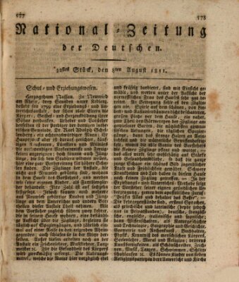 National-Zeitung der Deutschen Donnerstag 8. August 1811