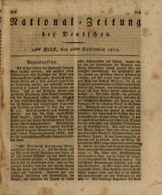 National-Zeitung der Deutschen Donnerstag 26. September 1811