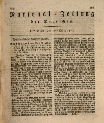 National-Zeitung der Deutschen Donnerstag 17. März 1814