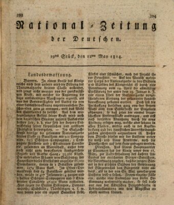 National-Zeitung der Deutschen Donnerstag 12. Mai 1814