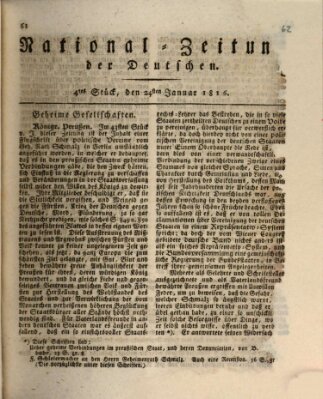 National-Zeitung der Deutschen Mittwoch 24. Januar 1816