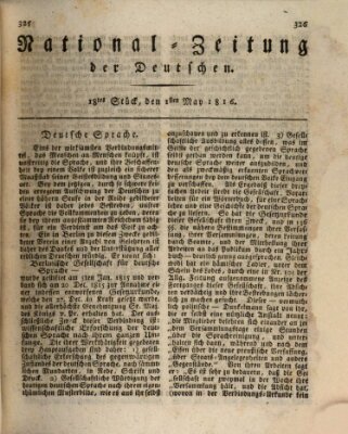 National-Zeitung der Deutschen Mittwoch 1. Mai 1816