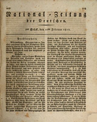 National-Zeitung der Deutschen Mittwoch 12. Februar 1817