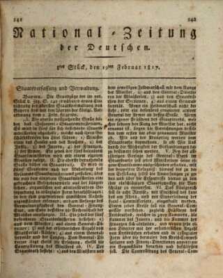 National-Zeitung der Deutschen Mittwoch 19. Februar 1817